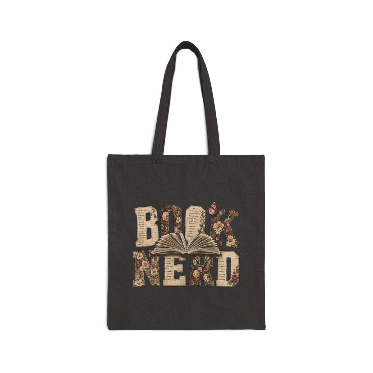 Book Nerd Canvas Tote Bag – Literary Booklover Gift