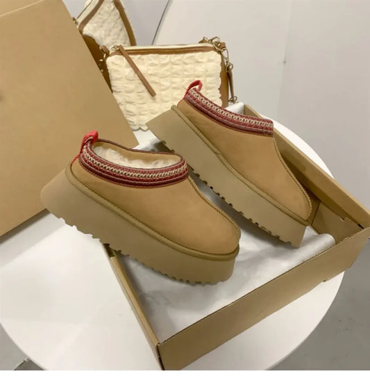 Furry Warm Winter Snow Boots