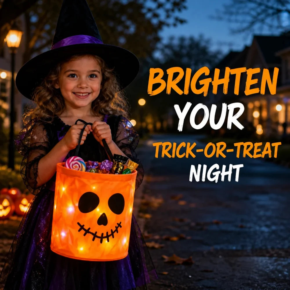 Luminous Pumpkin LED Fabric Candy Bag