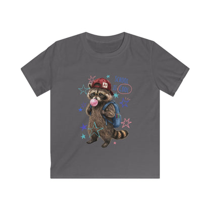 Kids Tee — 'School Is Cool' Raccoon Tee