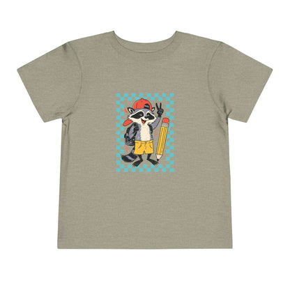 Toddler Back to school Racoon Tee