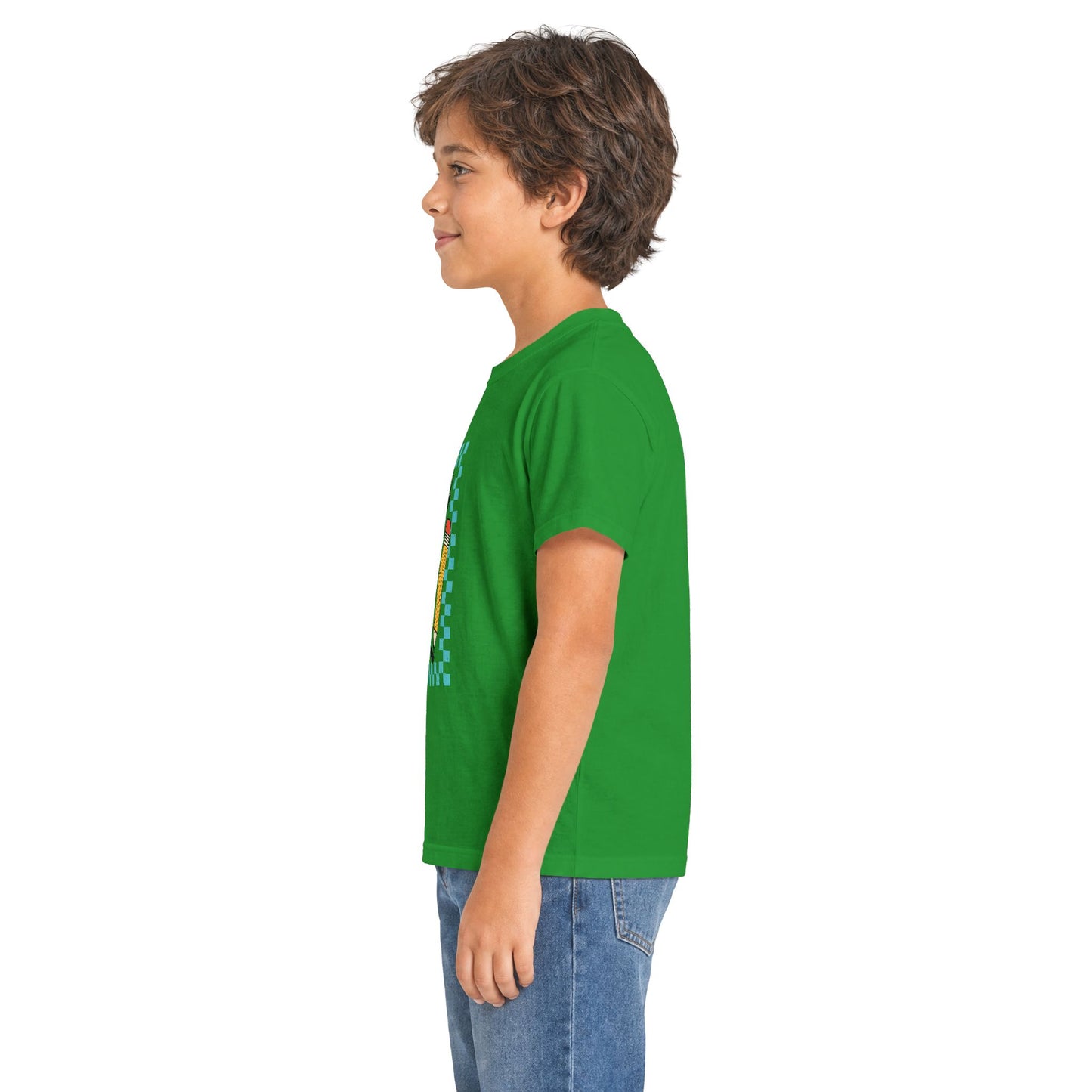 Kids Tee — Retro Skate Raccoon