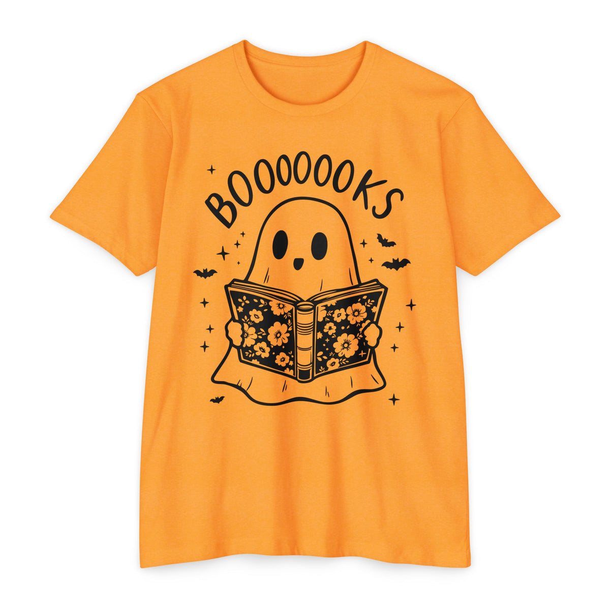 Books Ghost T-Shirt — "Booooooks" Cute Reading Halloween Tee