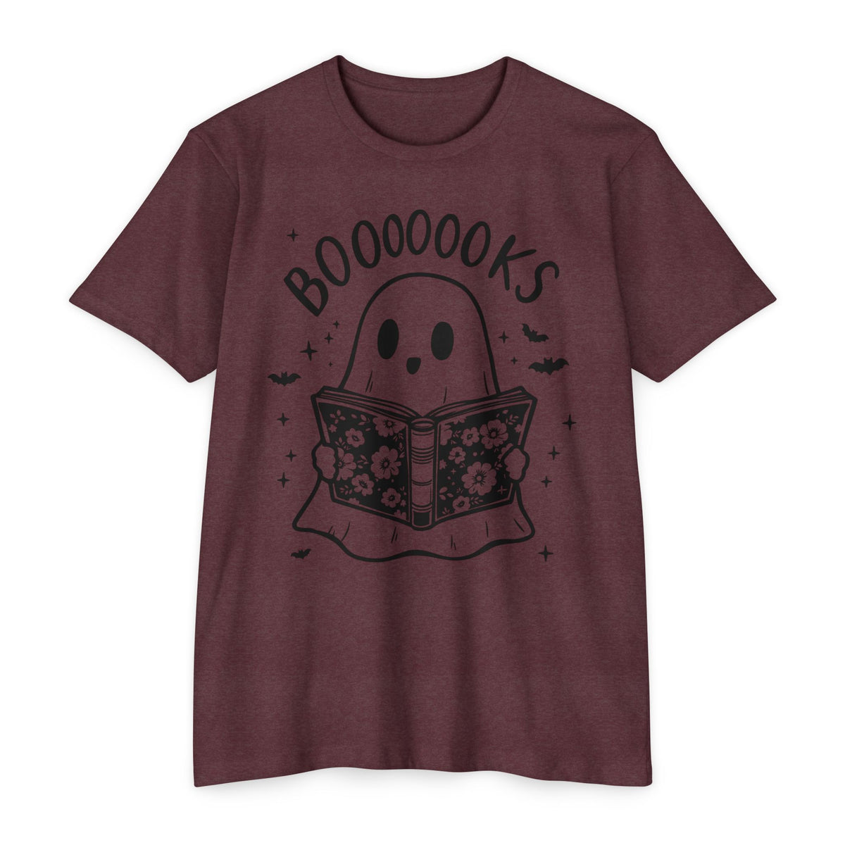 Books Ghost T-Shirt — "Booooooks" Cute Reading Halloween Tee