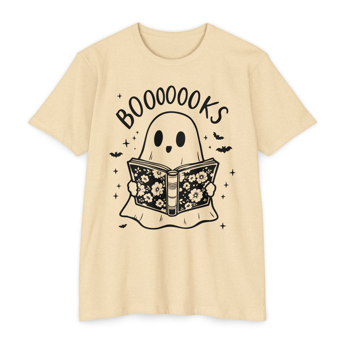 Books Ghost T-Shirt — "Booooooks" Cute Reading Halloween Tee