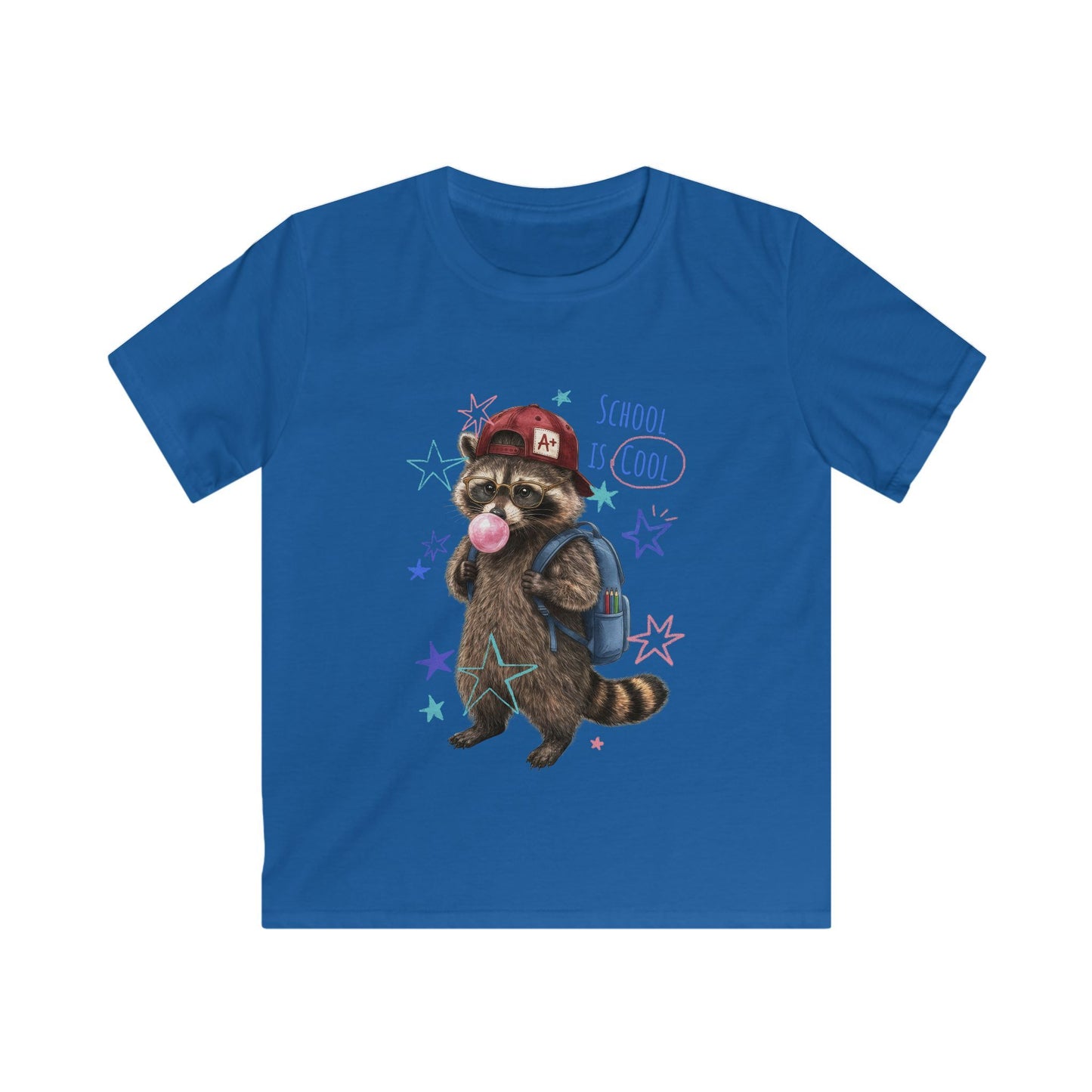 Kids Tee — 'School Is Cool' Raccoon Tee