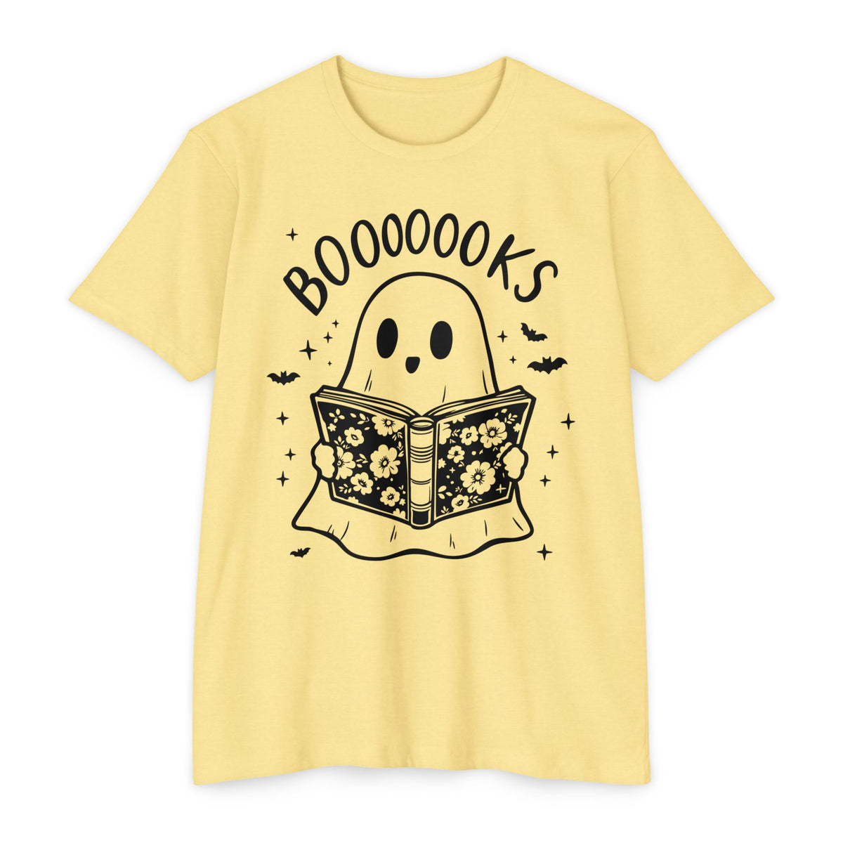 Books Ghost T-Shirt — "Booooooks" Cute Reading Halloween Tee