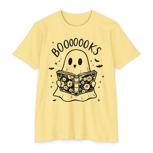 Books Ghost T-Shirt — "Booooooks" Cute Reading Halloween Tee