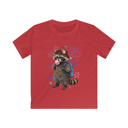 Kids Tee — 'School Is Cool' Raccoon Tee