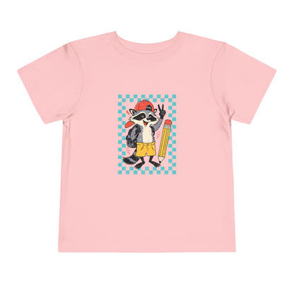 Toddler Back to school Racoon Tee
