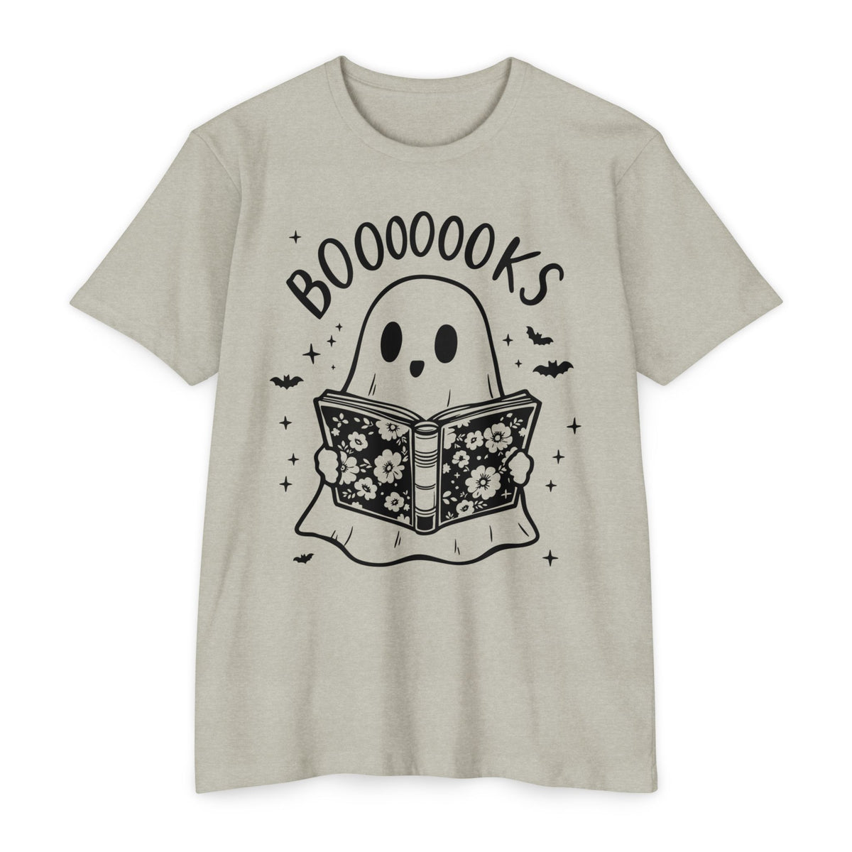 Books Ghost T-Shirt — "Booooooks" Cute Reading Halloween Tee