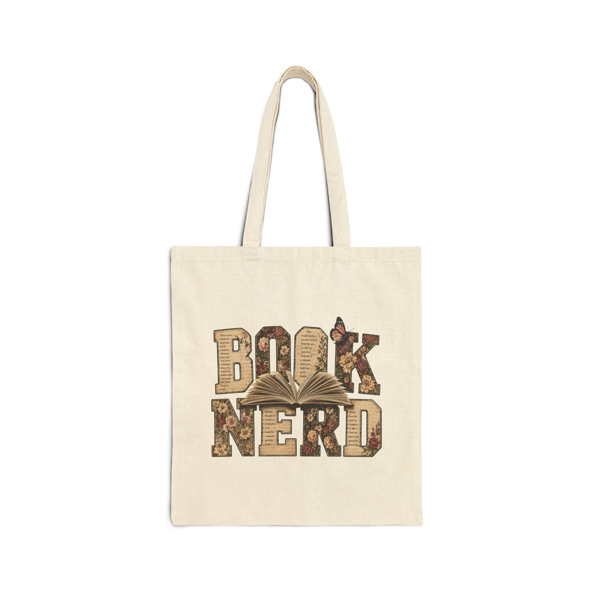 Book Nerd Canvas Tote Bag – Literary Booklover Gift