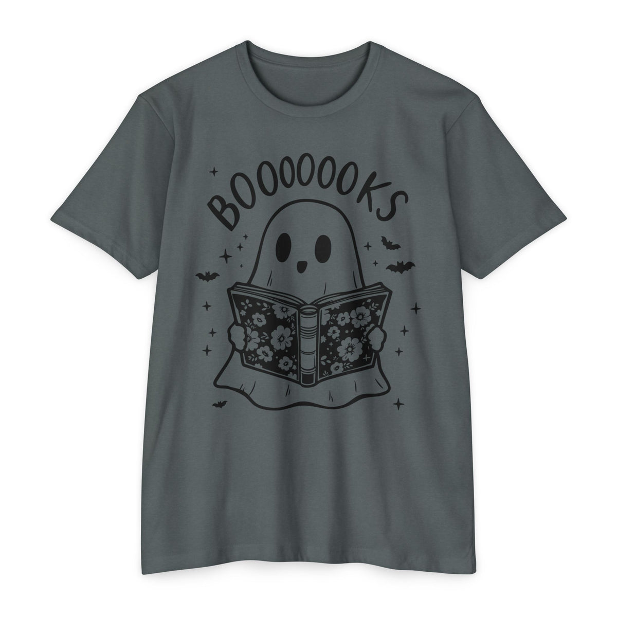 Books Ghost T-Shirt — "Booooooks" Cute Reading Halloween Tee
