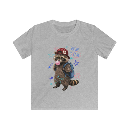 Kids Tee — 'School Is Cool' Raccoon Tee