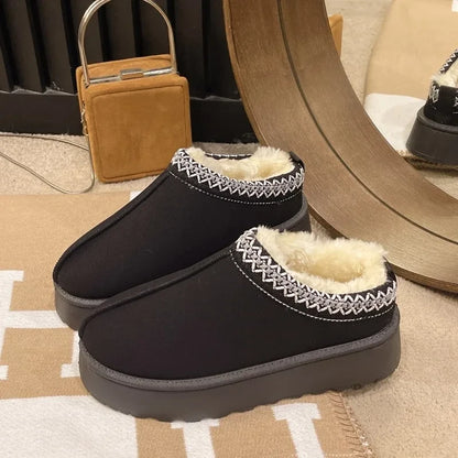 Furry Warm Winter Snow Boots