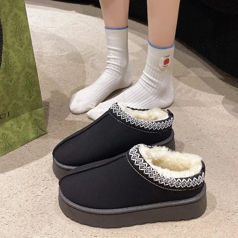 Furry Warm Winter Snow Boots