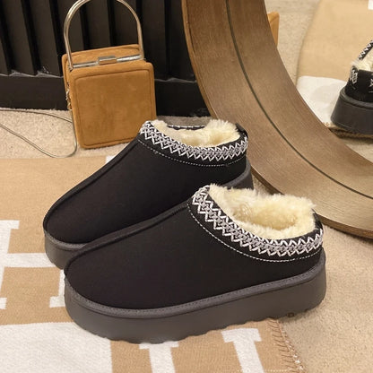 Furry Warm Winter Snow Boots