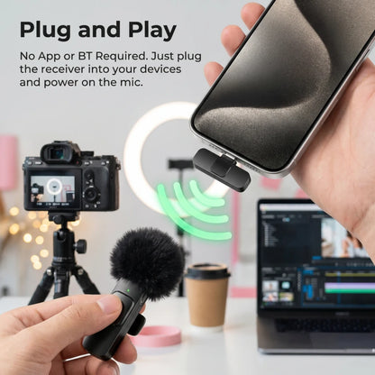 Wireless Lightning Lapel Microphone