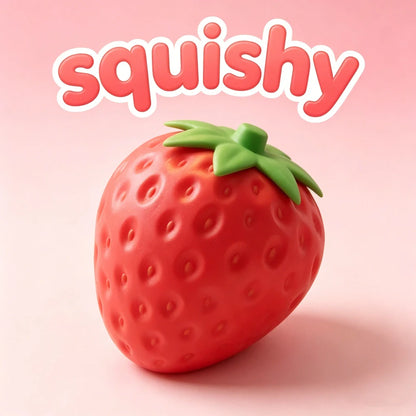 Jumbo Strawberry Slow Rising Sensory Toy