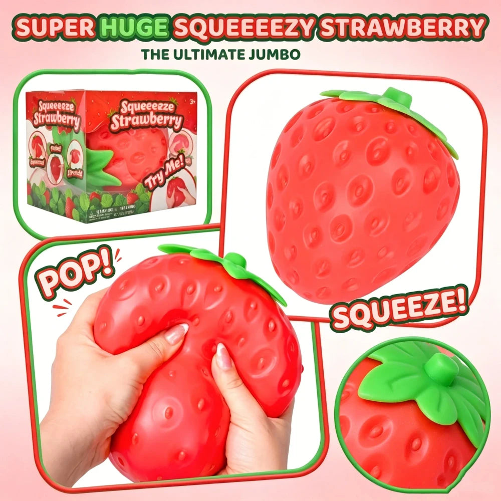 Jumbo Strawberry Slow Rising Sensory Toy