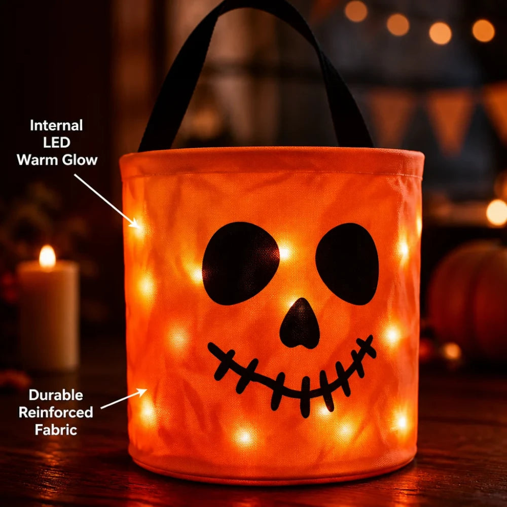 Luminous Pumpkin LED Fabric Candy Bag