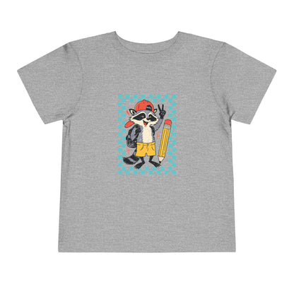 Toddler Back to school Racoon Tee