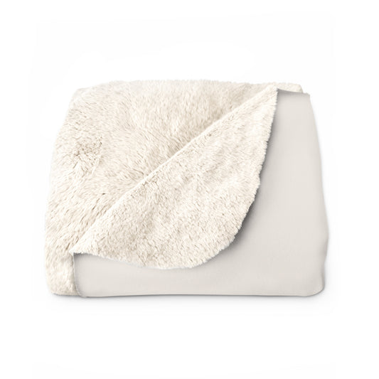 Cozy Ghost Reading Sherpa Blanket