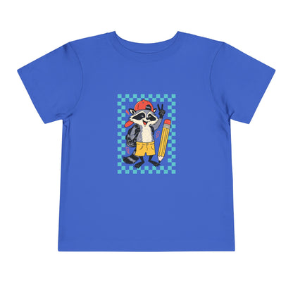 Toddler Back to school Racoon Tee