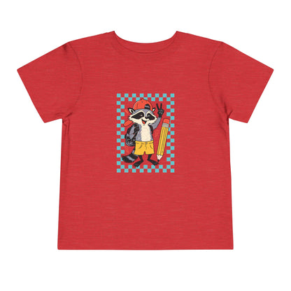 Toddler Back to school Racoon Tee