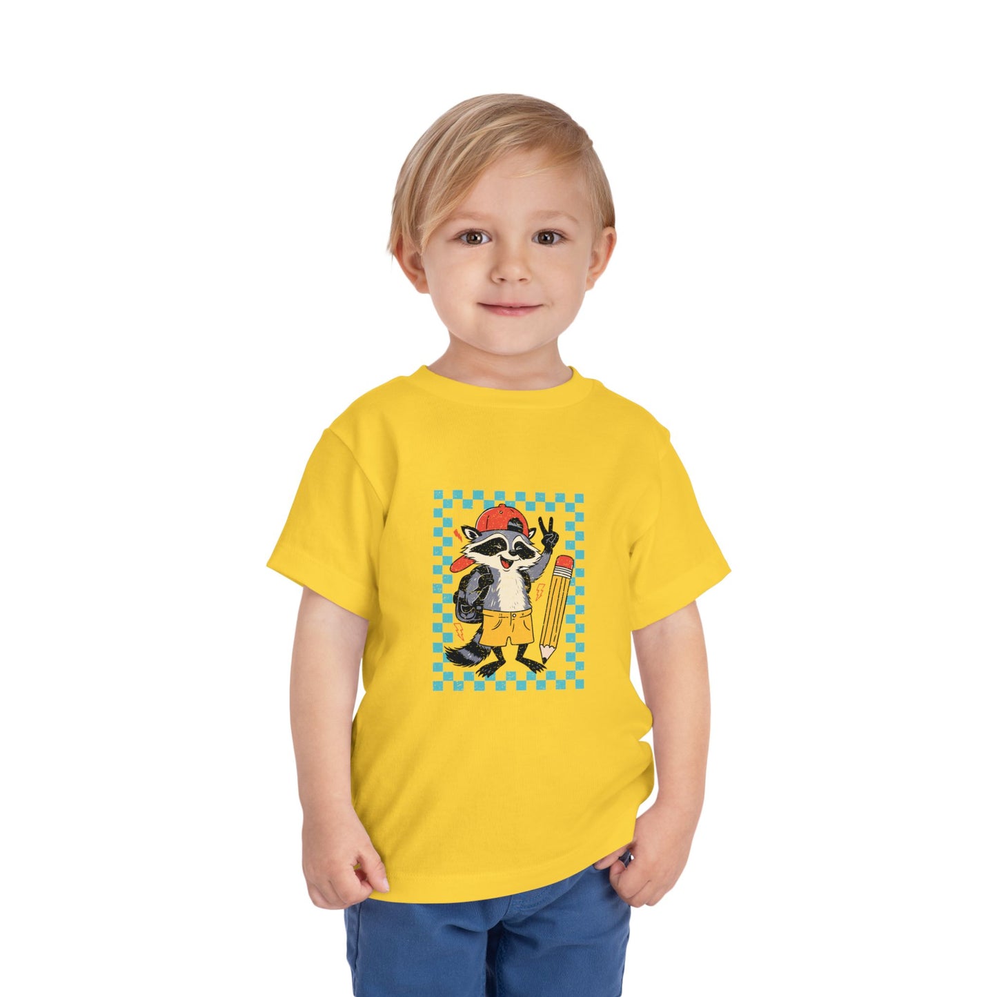 Toddler Back to school Racoon Tee