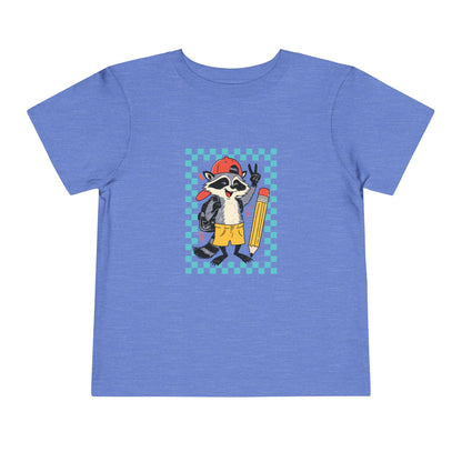 Toddler Back to school Racoon Tee