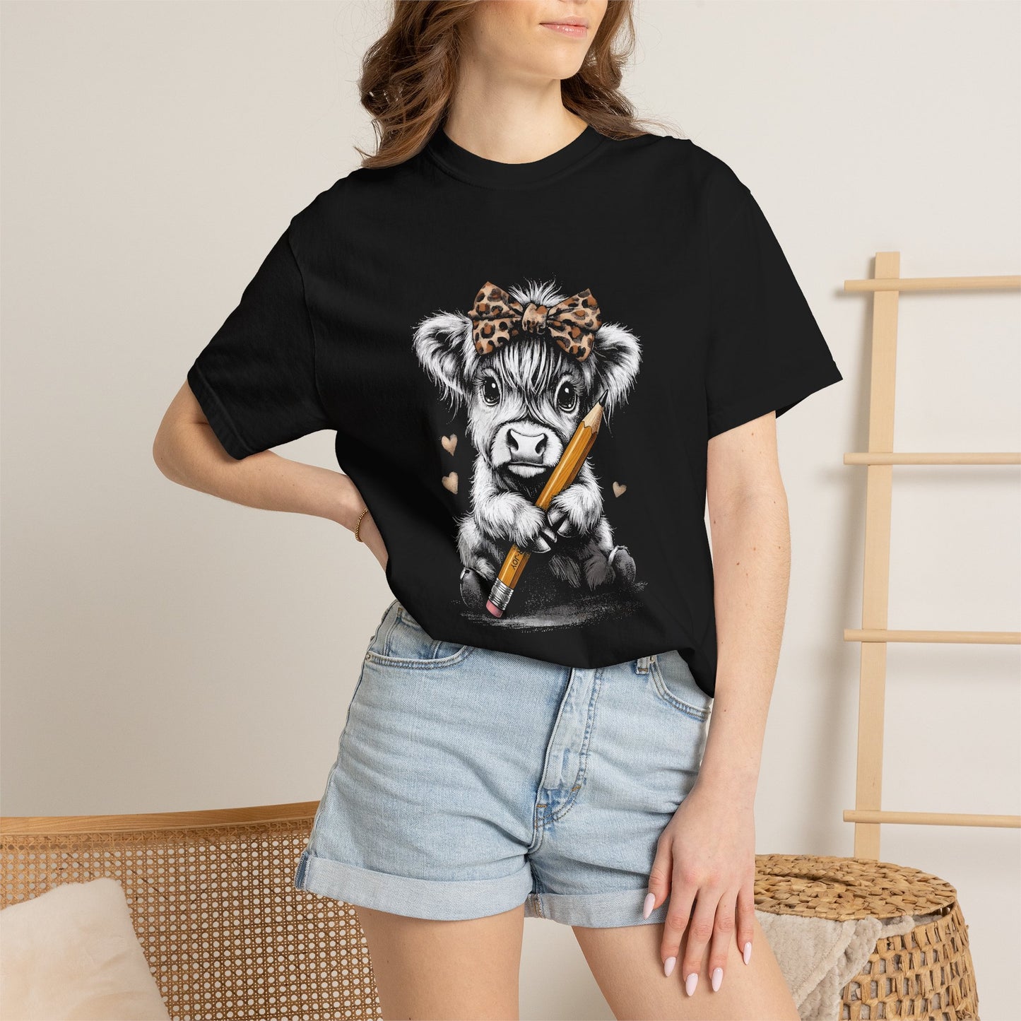 Highland cow back to school