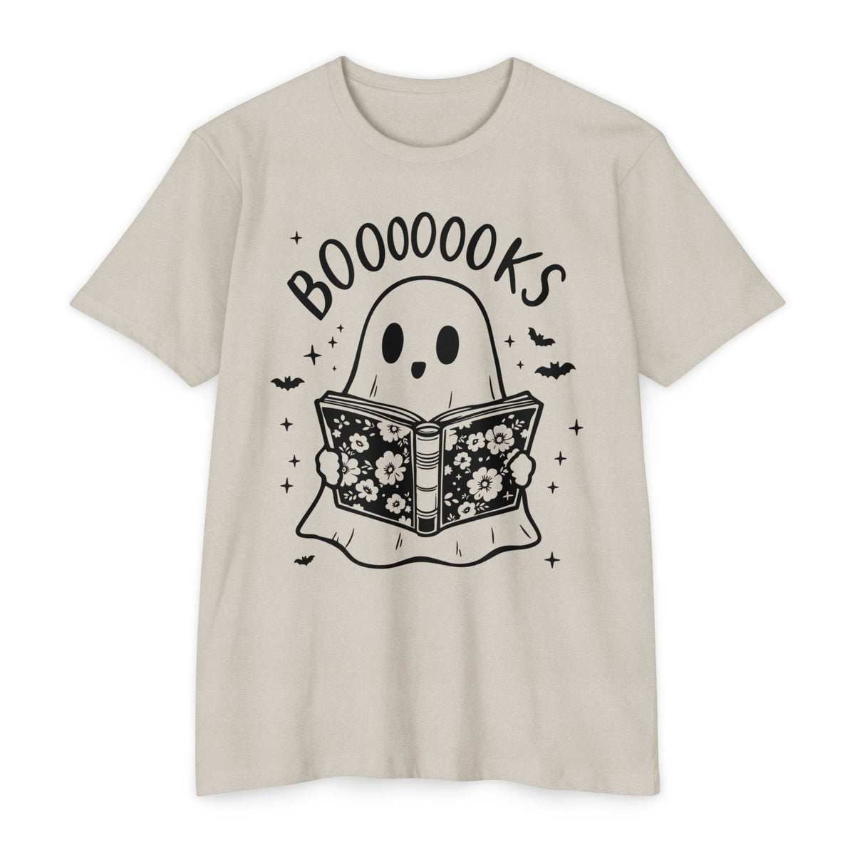 Books Ghost T-Shirt — "Booooooks" Cute Reading Halloween Tee