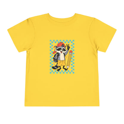 Toddler Back to school Racoon Tee